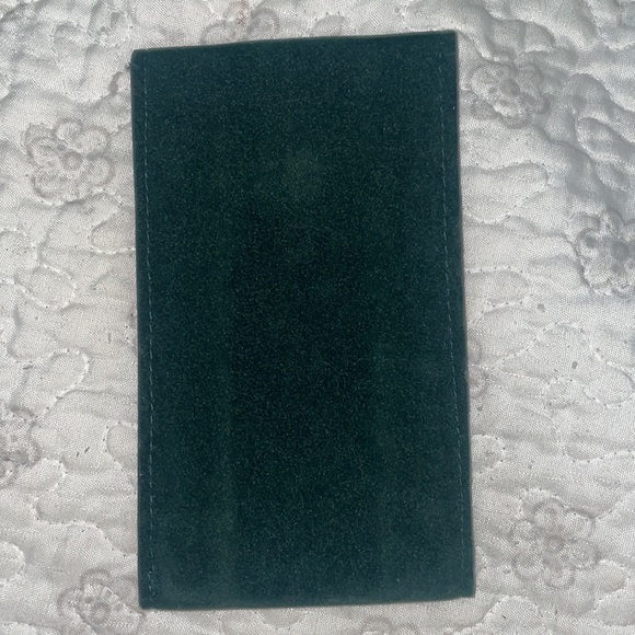 Rolex leather jewelry travel pouch in color green - Picture 2 of 5